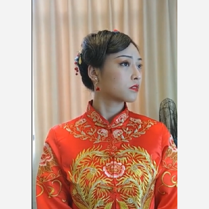 经典娇艳复古新娘妆