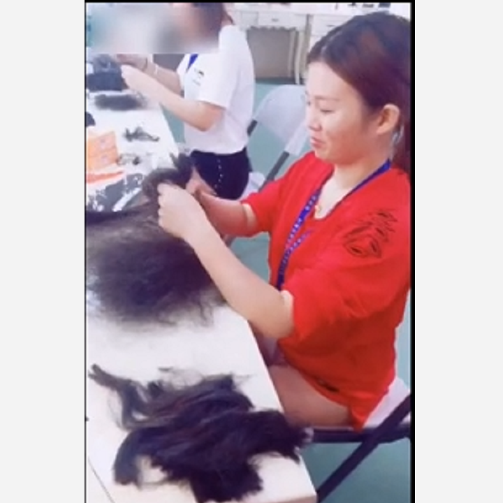 影视班毛发钩织